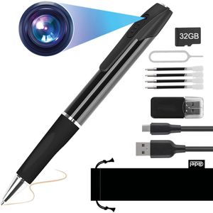 ADEL Onopvallende Spy Pen met Full HD Camera en Voice Recorder - Incl. NL handleiding & 32GB Geheugenkaart - Afluisterapparatuur met Verborgen Camera op Afstand - Afluister Dictafoon - Getest op Kwaliteit: Nauwkeurige Opnames met Goed Geluid