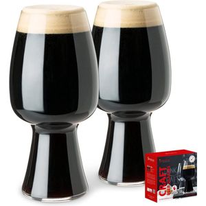 Stout glazen set/2 499/51 Craft Bierglazen UK/6, helder, 2 stuks (1 stuk), 2 stuks