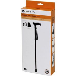 Vitility Wandelstok Opvouwbaar Zwart