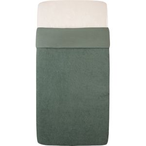 Witlof For Kids Wiegdeken Tuck-Inn Forest Green Velvet Rib 40 x 80 cm