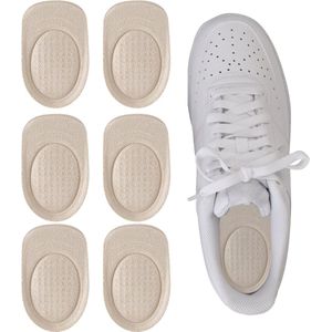 U Fit One Inlegzolen - Hielbeschermers - Steunzolen - Siliconen Zooltjes - 6 Stuks - Beige - Maat S