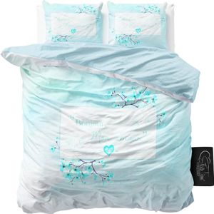 Sleeptime Bonjour - Dekbedovertrekset - Lits-Jumeaux - 240x200/220 + 2 kussenslopen 60x70 - Turquoise