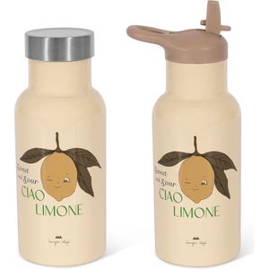 Konges Sløjd Thermo Drinkfles 350ml - Lemon Squeeze Me