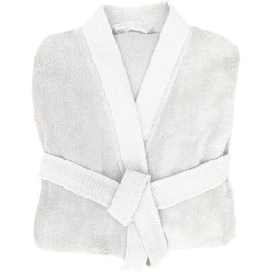 Heckett Lane Badjas Katoen Premium - White - MaatXL - Badjas 100% Katoen - Badjas Dames - Badjas Heren