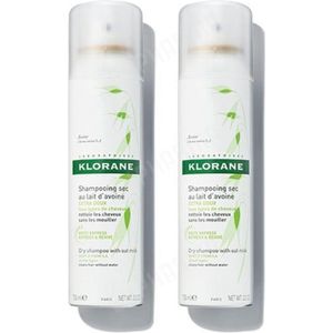 Klorane Ultramild Haver Droogshampoo Duopack -50% op de 2de flacon 2x150ml