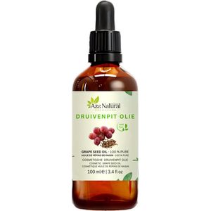 Druivenpitolie 100ml – 100% Natuurlijk & Koudgeperst – Voor Gezicht, Haar & Lichaam – Lichte Hydraterende Olie – Premium Kwaliteit
