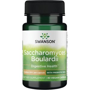 Swanson - Saccharomyces Boulardii + Prebiotic MOS - Probiotica Supplement - 5 Miljard CFU per Capsule - 30 Vegetarische Capsules