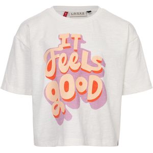 LOOXS Little 2601-7413-001 Meisjes T-Shirt - Maat 92 - Gebroken Wit van 100% Cotton