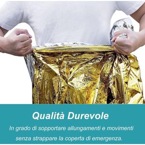 5 stuks geïsoleerde warmtedekens zilver goud noodgeval waterdichte EHBO-thermische deken beschermt tegen kou regen hitte en wind voor survivalkit.