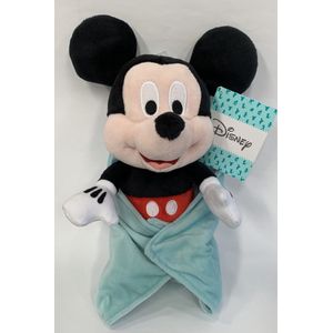 Disney - Mickey Mouse knuffel met dekentje - 25 cm - Pluche - Mickey Mouse - Disney knuffel