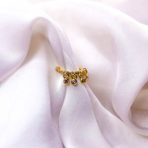 Glitter & Glamour - GOUD - goldplated earcuff - Klipoorbellen.com ear cuff - verguld/ 925 sterling / echt zilver echt goud