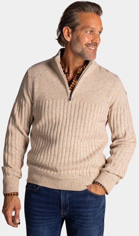 NZA - Ecru wollen half zip knitwear