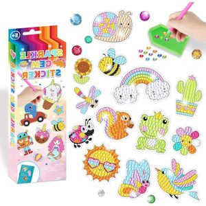 5D Diamond Painting Set - Eenhoorn en Alpacadieren - Beginners - Doe-het-zelf Diamantschilderingsset voor Kinderen - Diamantstickerkit - Content .