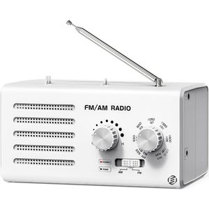 Equivera Transistor Radio - Transistor Radio op Batterijen - Draagbare Radio - Kleine Radio - Draagbare Radio op Batterijen - Transistorradio - Noodradio - Radio voor Rampen - Radio op Batterijen