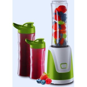 SM3365 Smoothie Maker – Krachtige Blender Voor Gezonde Shakes | Wit/Groen | 0.6L | 300W