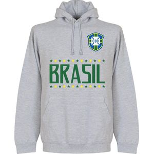 Brazilië Team Hooded Sweater - Grijs - XXL