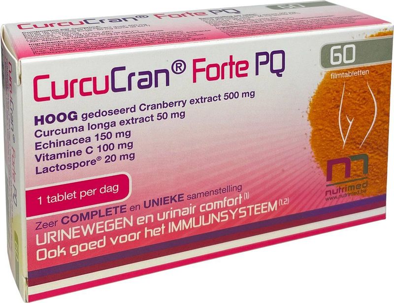 CurcuCran® Forte - Cranberry - Kurkuma - Echinacea - Vitamine C - 500 mg