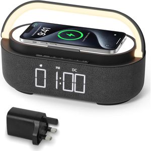 Lexium Wekkerradio Op Netstroom - Klokradio - Wekkerradio - Klokradio Met Wekker - Wekkerradio Dab - Wekker Dab Radio