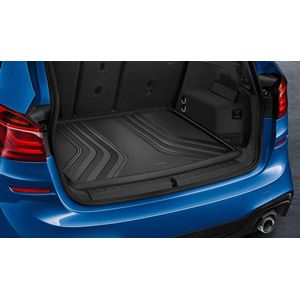Rubberen Kofferruimtemat voor BMW 2 Serie Gran Tourer (F46 Zonder 3e Zitrij Optie 04UB) - Voorgevormd - Slijtvast - Incl. LCI - Zwart - Thermoplastische Elastomeren