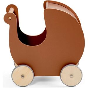 Sebra houten poppenwagen - dark amber
