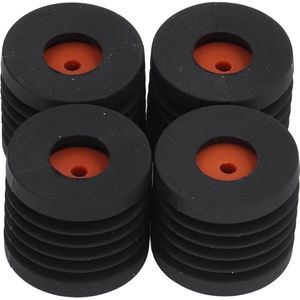 4 Stuks 3D-printer Voetenkussen - Rubberen Antivibratie Anti-slip - Zwart .