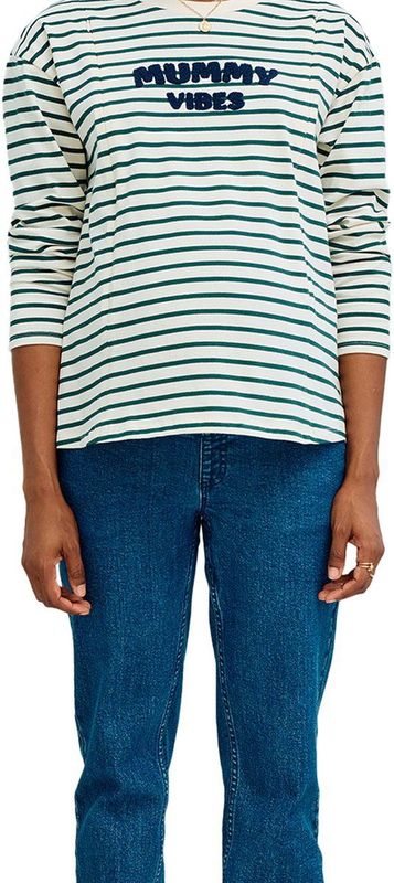 Vertbaudet - Marinière T-shirt - Biologisch Katoen - Zwangerschaps- en Borstvoeding