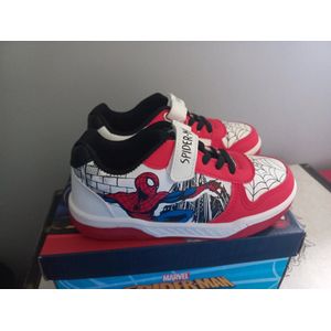 Spiderman sneakers - wit - klittenband - maat 30