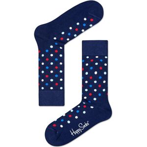 Happy Socks - Dot - Sokken - Rood/Wit/Blauw - Unisex - 1 paar