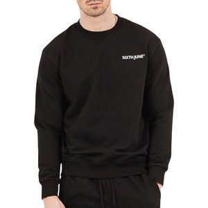 Sixth June Soft Embroidered Logo Crew Trui Mannen - Maat XL