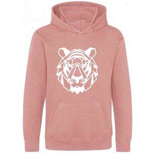 Be Friends Hoodie - Tijger - Vrouwen - Roos - Maat L