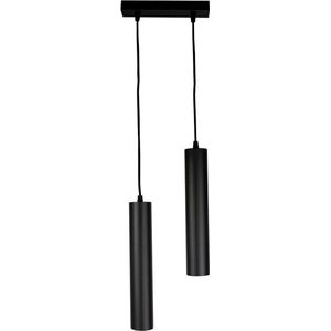 Dubbele langwerpige hanglamp 29CM | Zwart | 2x GU10 | 0,7M kabel