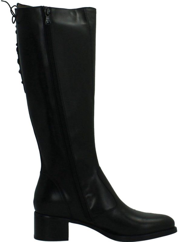 Nero Giardini - Hoge Laarzen - Zwart - Dames - Blokhak 4,5 cm