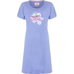 Tenderness Dames Nachthemd - Slaapkleed - Blauw - Maat S
