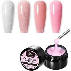 Born Pretty - Extension gel - 4x30 ml - HEMA-vrij - Builder gel - Nagelgel - UV gel builder - Gel -Nagelverlenging - Buildergel - Builder gel gel nagels - UV gel - Gel nagels - Gelnagels