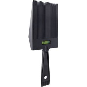 WiseGoods Premium Platte Kop Kam & Waterpas Kappers - Kapperskam - Puntkam - Accessoires Kapper - Haarkam - Haar Kammen - Zwart