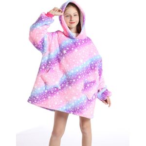 || KIDS || Hoodie Blanket || oversized deken | | capuchon deken || winter trui || Slaapkleding || Space Rose Stars ||