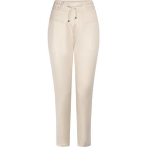 Zoso Broek Charme Coated Luxury Trouser 241 0007 Sand Dames Maat - XXL