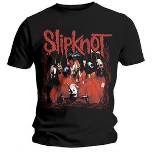 Slipknot - Band Frame Heren T-shirt - L - Zwart