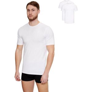 Van Harvey premium duurzaam T shirt -  Ronde Hals - Wit - Maat L