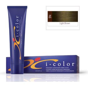 ISO i color Permanent Conditioning Crème Color 60ml 5N Light Brown