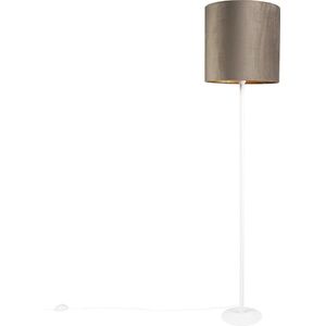 QAZQA - Moderne Vloerlamps-sStaande Lamp - 1 lichts - H 1790 mm - Taupe - Woonkamers-sSlaapkamers-sKeuken