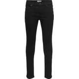 ONLY & SONS - ONSWARP LIFE SKINNY - Heren Jeans - Zwart