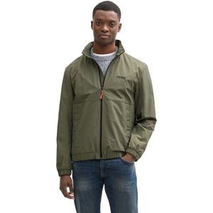 Tom Tailor - Stand-up Jas - Groen - 100% Polyamide