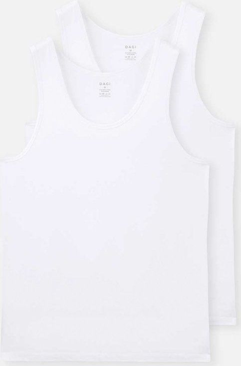 Dagi - Mouwloze Tanktops - 2-pack - Slim Fit - U-hals