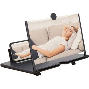 Mobiele Telefoon Scherm Vergrootglas 14 inch - Opvouwbare Standaard Voor Film en Video - Universele Smartphone Versterker
