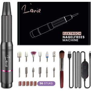 Elektrische Nagelvijl - Nagelfrees - Manicure en Pedicure set - 11 Bitjes en 60 Schuurrolletjes - 4 Extra accessoires