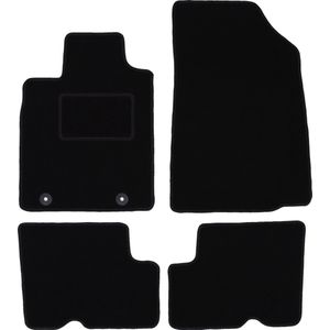 Zwarte veloursmatten voor: Dacia Sandero II hatchback, Stepway (2013-2019)