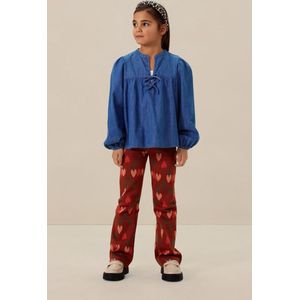 Sissy-Boy - Bruine flared legging met hartjes print