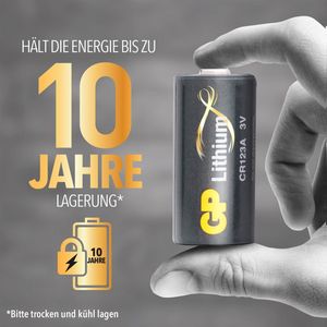 CR123A batterij GP lithium 4 stuks