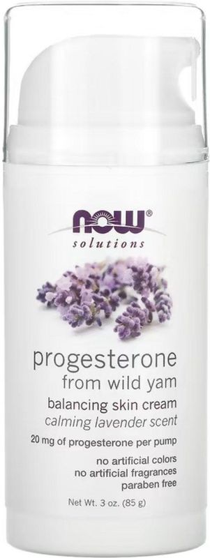 Now Solutions - Progesteron van Wilde Yam - Balancerende Huidcrème - 85 g